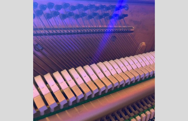 Zender Satin Mahogany 108 Upright Piano, Used - All Inclusive Premium Package (SN:59013) - Image 8